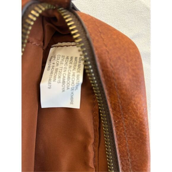 Time Tru Olivia crossbody faux leather brown purse 5"x9" new rn#52469 - Picture 11 of 11